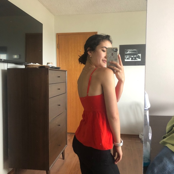 Madewell Silk Tie-Front Keyhole Cami - Picture 4 of 4